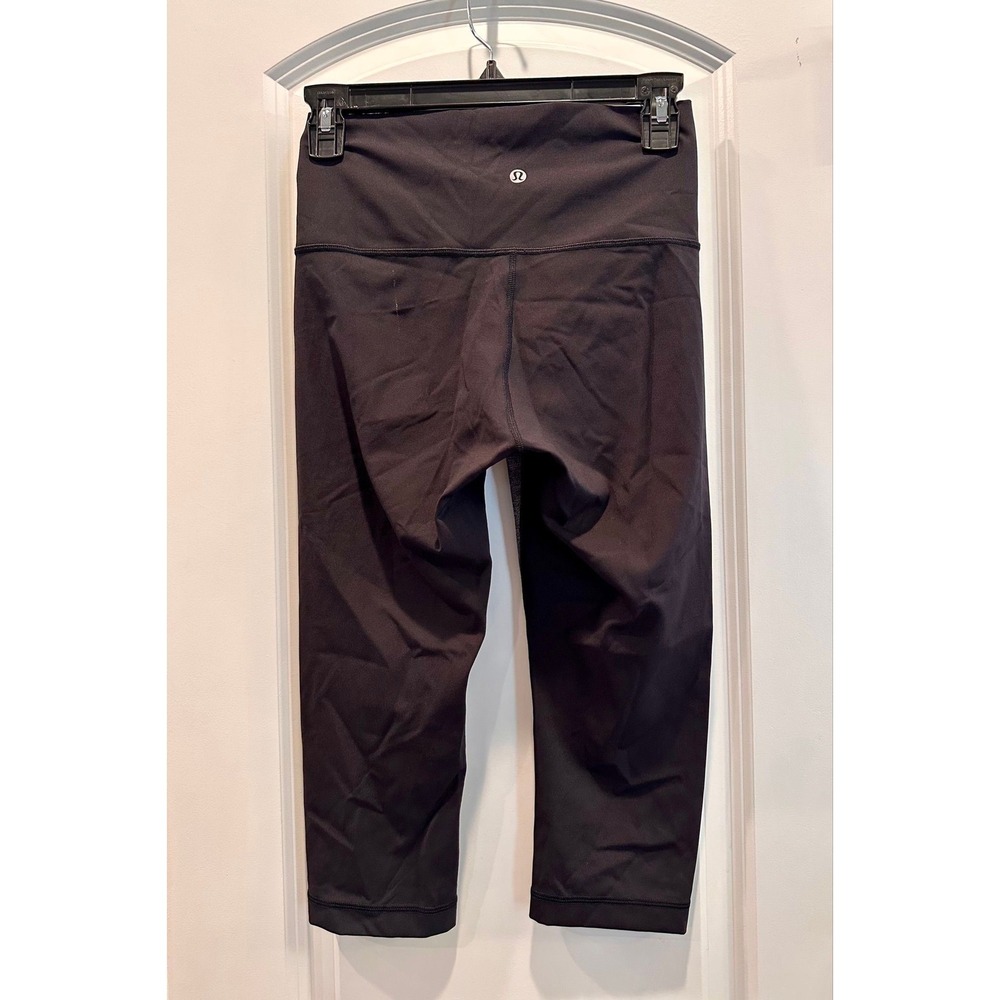 Lululemon Black & Gray Leggings Sz 6 - Picture 2 of 5